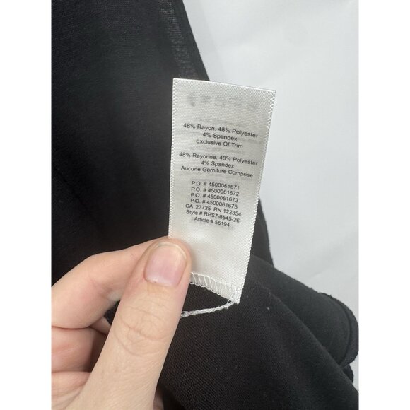 Wilfred Free Trapeze Dress Women Medium Black Minimalist Witchy Gothic Classic - Picture 5 of 8